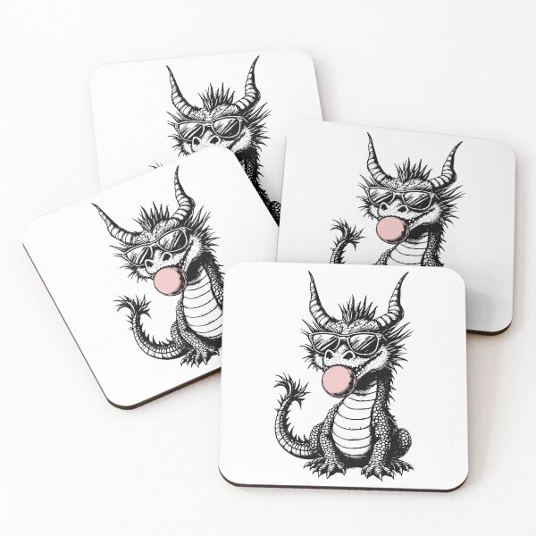 Item preview, Stylish Dragon Blowing Bubblegum designed and sold by YV Designs & Stuff.
