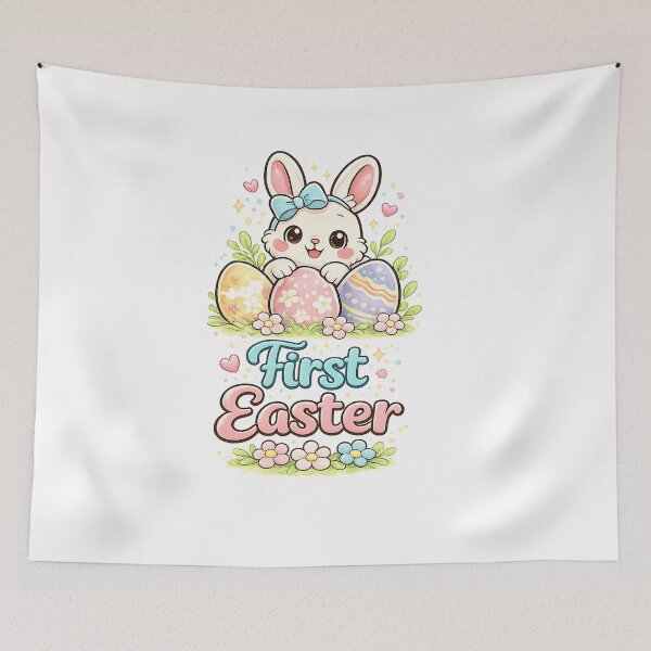 Item preview, First Easter Cute Baby Bunny Design designed and sold by StyleLap.