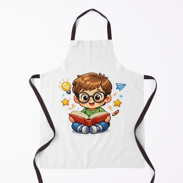 Item preview, Cute Cartoon Kid Reading Book - Educational design designed and sold by MKreative Studio.