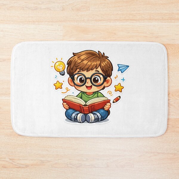 Item preview, Cute Cartoon Kid Reading Book - Educational design designed and sold by MKreative Studio.