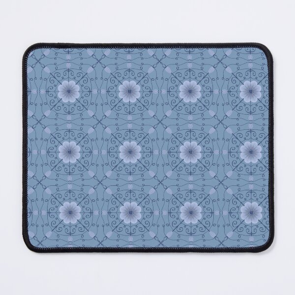 Item preview, Blue floral abstract pattern designed and sold by lovelypatterns.