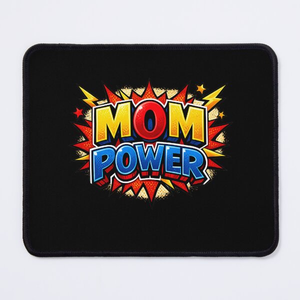 Item preview, Mom Power - Comic Book Superhero Typography designed and sold by MKreative Studio.