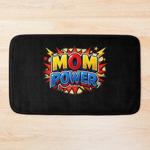Item preview, Mom Power - Comic Book Superhero Typography designed and sold by MKreative Studio.
