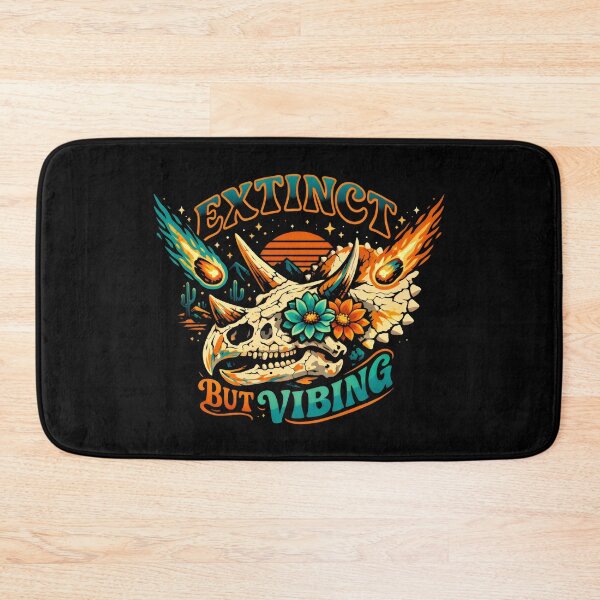Item preview, Extinct but Vibing Skeletal Triceratops Retro Aesthetic designed and sold by SplashTastic.
