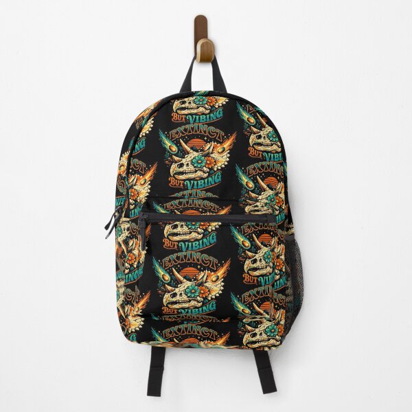 Item preview, Extinct but Vibing Skeletal Triceratops Retro Aesthetic designed and sold by SplashTastic.