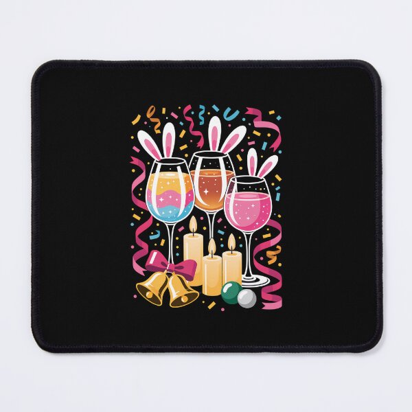 Item preview, Wine Glasses Bunny Eggs Happy Easter Day Drink Team designed and sold by Formatage.