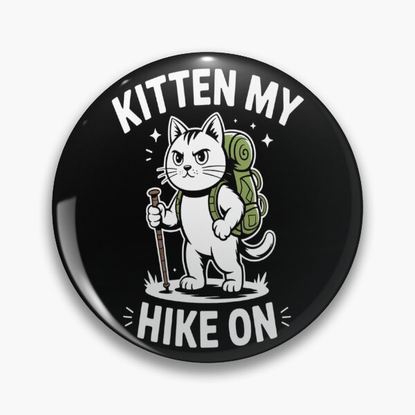 Item preview, Funny Cat Lover Hiking designed and sold by TheRetroStyle.