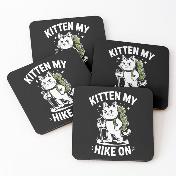 Item preview, Funny Cat Lover Hiking designed and sold by TheRetroStyle.