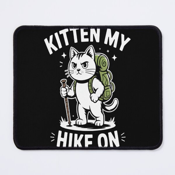 Item preview, Funny Cat Lover Hiking designed and sold by TheRetroStyle.