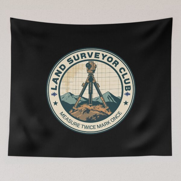 Item preview, Land Surveyor Club – Measuring The World designed and sold by KapiPrint.