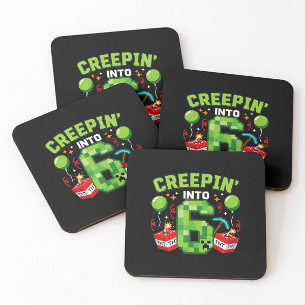 Item preview, Creepin Into 6 Gamer Birthday Pixel Funny  designed and sold by FGTV2021.