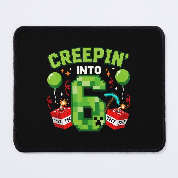 Item preview, Creepin Into 6 Gamer Birthday Pixel Funny  designed and sold by FGTV2021.
