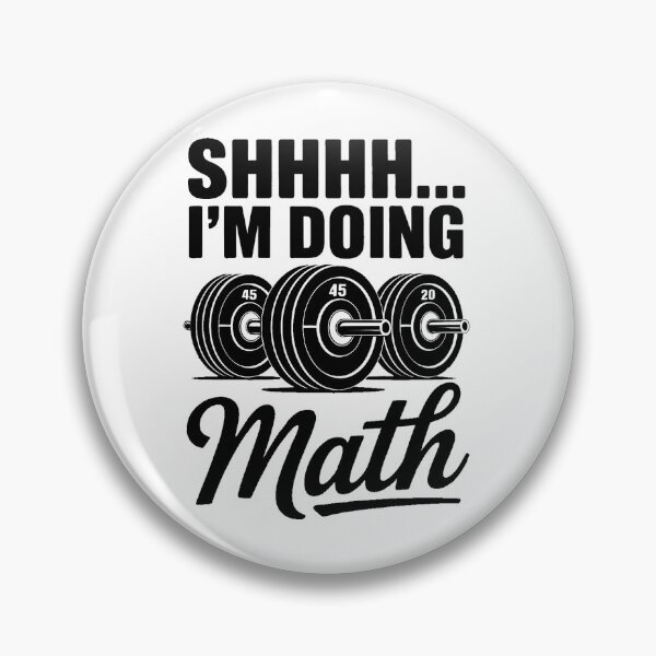 Item preview, Weightlifting Pun Shhh I'm Doing Math Workout Weightlifter designed and sold by Formatage.
