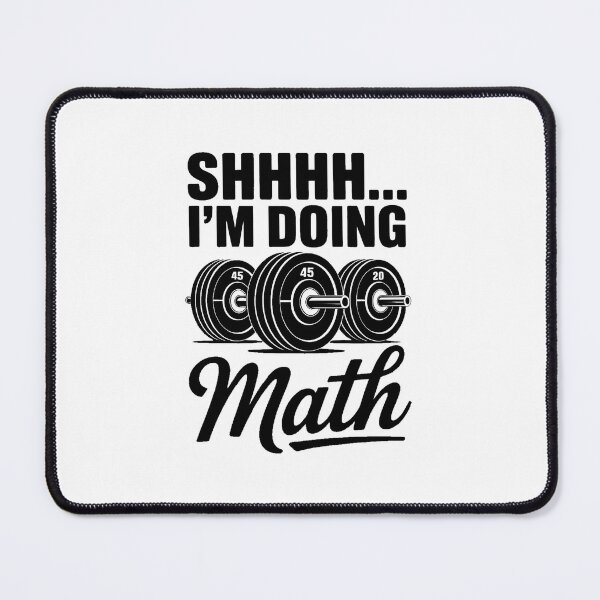 Item preview, Weightlifting Pun Shhh I'm Doing Math Workout Weightlifter designed and sold by Formatage.