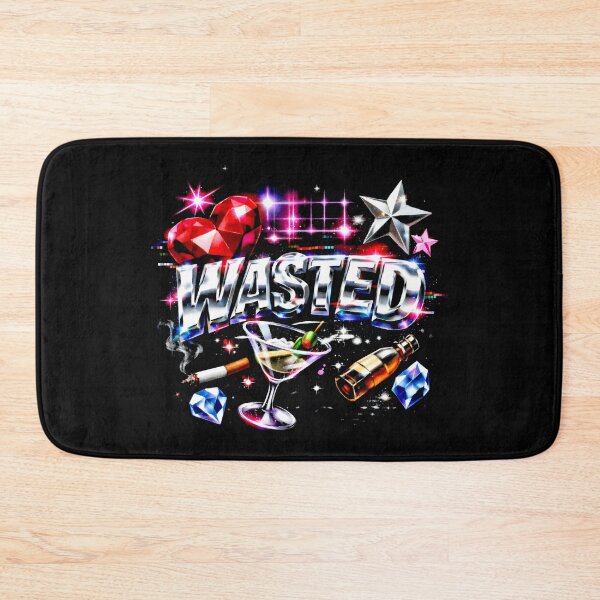 Item preview, Wasted Chrome Text 90s Vaporwave Aesthetic designed and sold by SplashTastic.