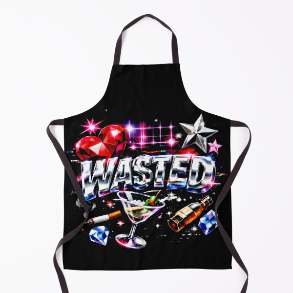 Item preview, Wasted Chrome Text 90s Vaporwave Aesthetic designed and sold by SplashTastic.