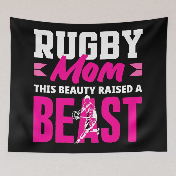 Item preview, Rugby Mom Raised a Beast Proud Mama  designed and sold by GabrieSketcham.