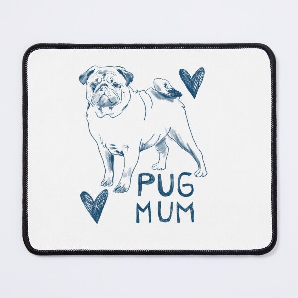 Item preview, Minimalist Pug Mum Line Art Dog Lover Design designed and sold by AnnaVikhrArt.