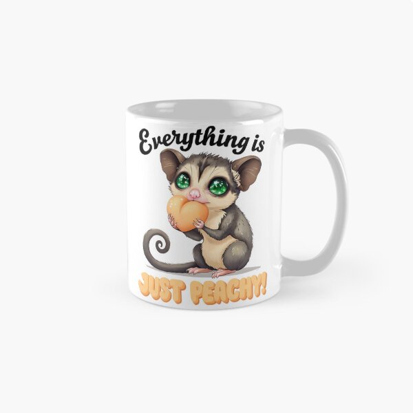 Item preview, Everything is Just Peachy! - Cute Chibi Sugar Glider designed and sold by ArtisticDesignsbyLinda.