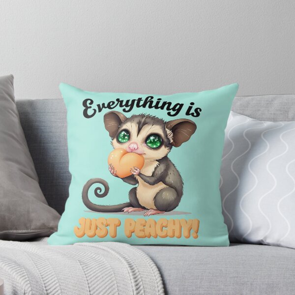 Item preview, Everything is Just Peachy! - Cute Chibi Sugar Glider designed and sold by ArtisticDesignsbyLinda.