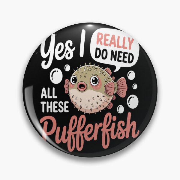 Item preview, Funny Fish Cute Balloonfish  designed and sold by TheRetroStyle.