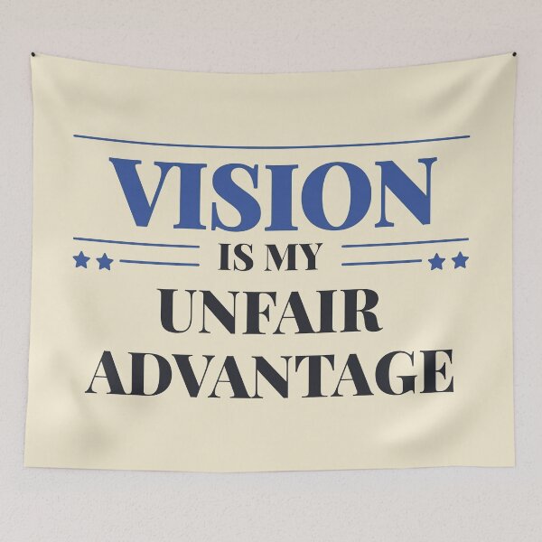 Item preview, Vision is my unfair advantage - Dark typography designed and sold by Revextyr.
