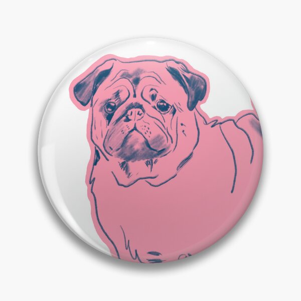 Item preview, Cute Pink Pug Mum Dog Mom Gift Design designed and sold by AnnaVikhrArt.