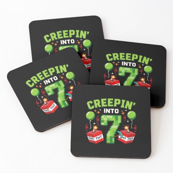 Item preview, Creepin Into 7 Gamer Birthday Pixel Style designed and sold by FGTV2021.