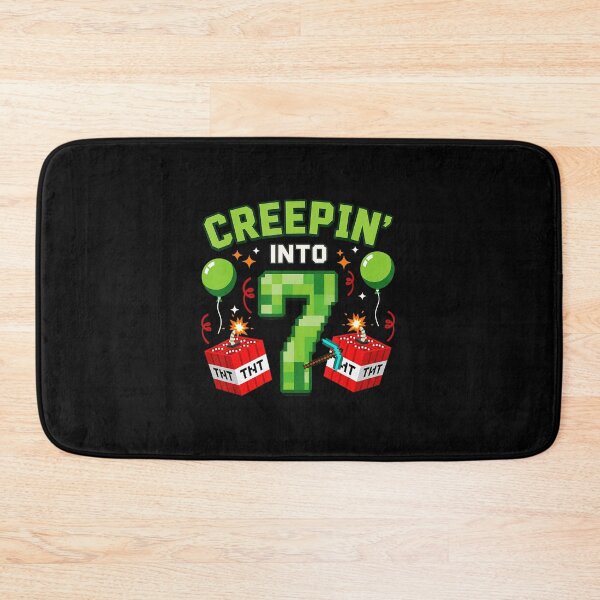 Item preview, Creepin Into 7 Gamer Birthday Pixel Style designed and sold by FGTV2021.
