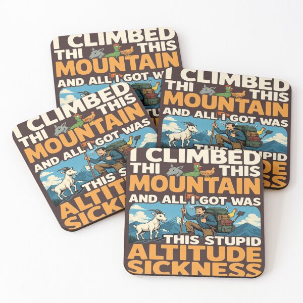 Item preview, Funny Hiking Shirt – “I Climbed This Mountain and All I Got Was Altitude Sickness” – Mountain Climbing Humor Tee, Trekking Gift, Adventure Lover Shirt designed and sold by Sushikidsntoddlers.