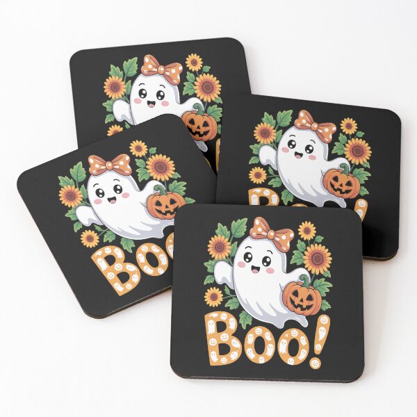 Item preview, Floral Boo Ghost Pumpkin designed and sold by HaiharryCartoon.
