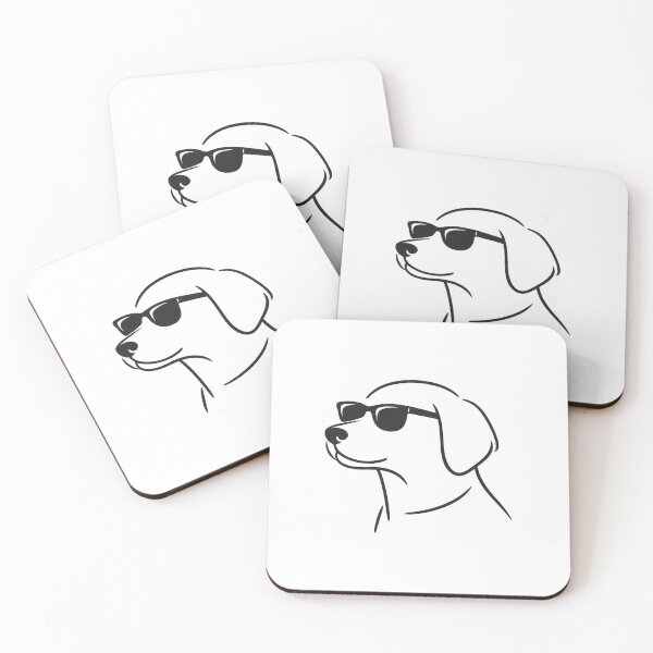 Item preview, Minimalist Line Art Dog Wearing Stylish Sunglasses Design designed and sold by rajasekhark.