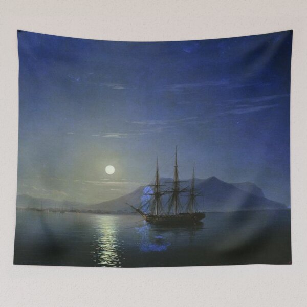 Item preview, Sailing off the coast of the Crimea in the moonlit night designed and sold by SharonTheFirst.