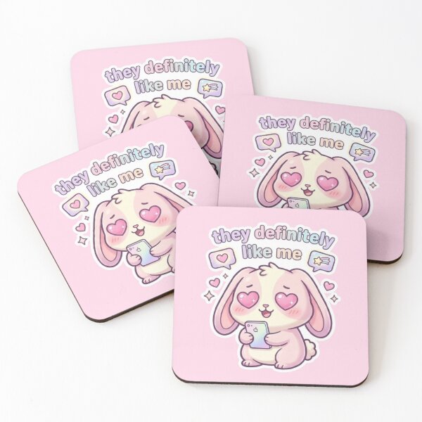 Item preview, They Definitely Like Me Kawaii Design designed and sold by DesignNovaCo.