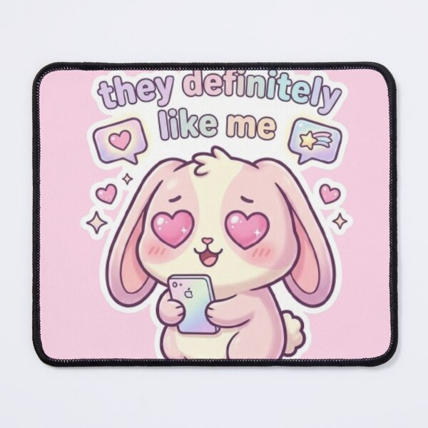 Aperçu de l'œuvre Ils m'aiment vraiment ! Design kawaii créée et vendue par DesignNovaCo.