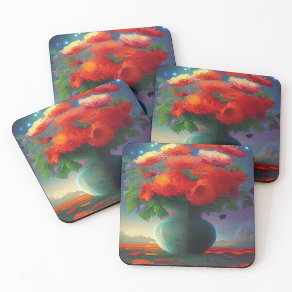 Artikelvorschau, Surreales Blumenbouquet im Abendlicht – leuchtende Farben für moderne Kunstliebhaber entworfen und verkauft von FotoworldEdel.