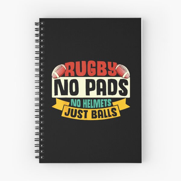 Item preview, No Pads No Helmets Just Balls Rugby Humor  designed and sold by GabrieSketcham.