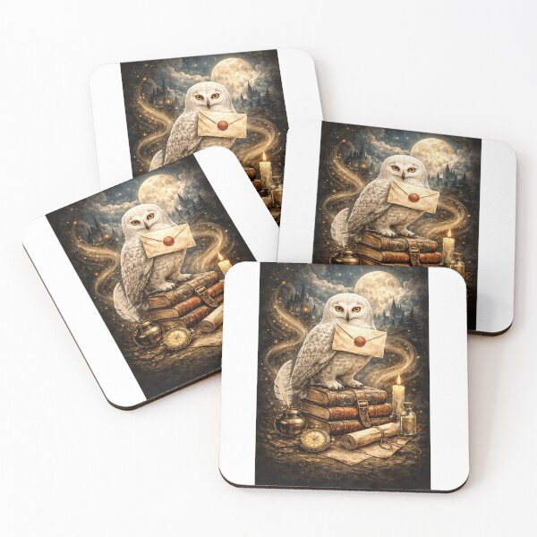 Item preview, Magic Owl Letter – Wizard Night Fantasy Aesthetic Design designed and sold by ColorNest Designs.