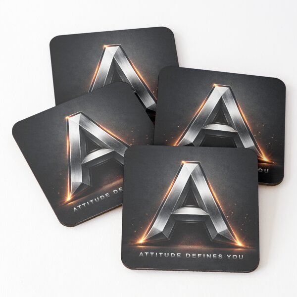 Item preview, Bold Metallic Letter A Motivational Attitude Typography Design designed and sold by rajasekhark.