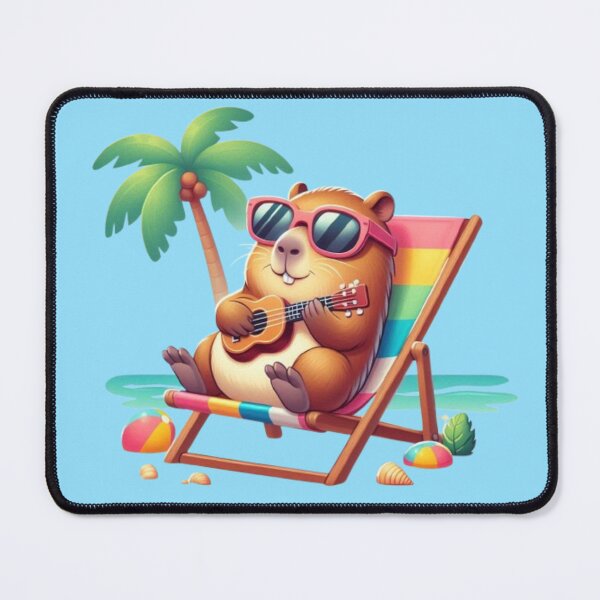 Item preview, Capybara Beach Vibes – Tropical Chill Design designed and sold by Dogandesighn.
