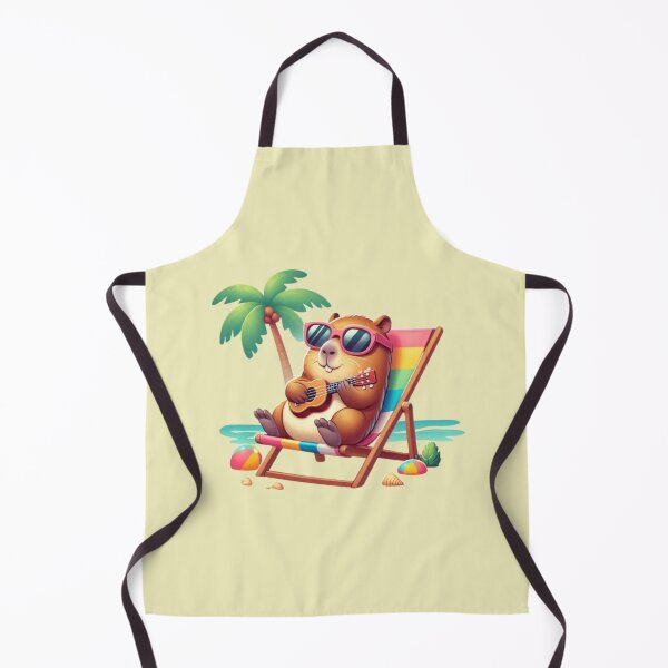 Item preview, Capybara Beach Vibes – Tropical Chill Design designed and sold by Dogandesighn.