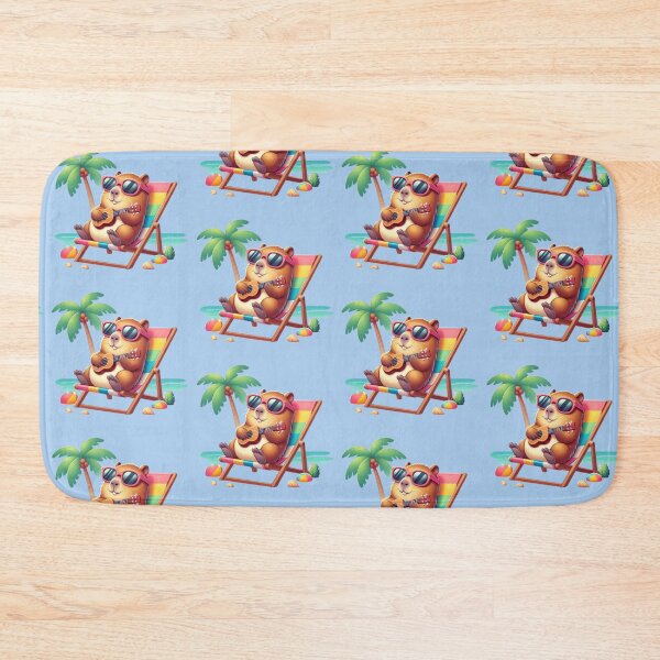 Item preview, Capybara Beach Vibes – Tropical Chill Design designed and sold by Dogandesighn.