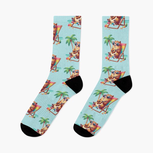 Item preview, Capybara Beach Vibes – Tropical Chill Design designed and sold by Dogandesighn.
