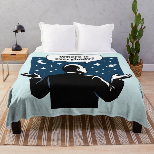 Item preview, Fermi Paradox Cosmic Mystery Space Art designed and sold by Retr0Tshirts.