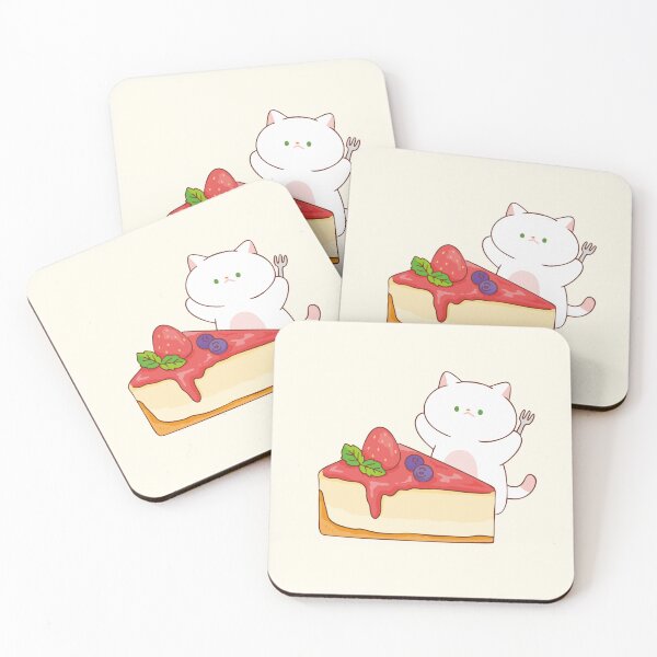 Item preview, Cat with Strawberry Cheesecake designed and sold by salposi.