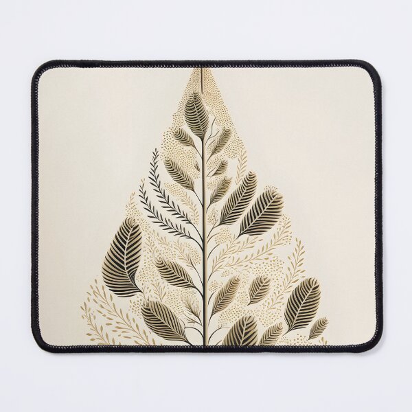 Item preview, Flat Style Brown Tree with Varied Leaf Shapes on Beige Background designed and sold by EmeraldeaDesign.