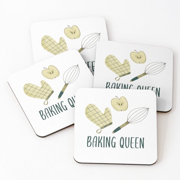 Item preview, Baking queen Cozy Kitchen Accessories Illustration Funny Gift designed and sold by Lazarteva illustrations.