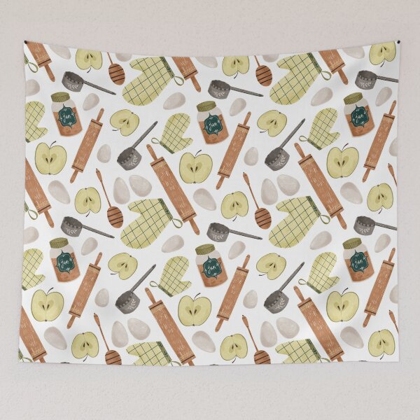 Item preview, Baking queen Cozy Kitchen Accessories Illustration Funny Gift designed and sold by Lazarteva illustrations.