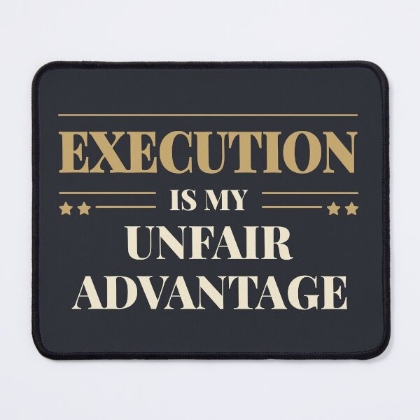 Item preview, Execution is my unfair advantage - Light typography designed and sold by Revextyr.