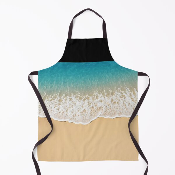 Item preview, Aerial Beach with Turquoise Water and White Wave Edge on Light Sand designed and sold by EmeraldeaArt.